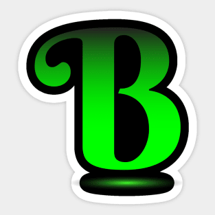 Letter B beautiful letters Sticker